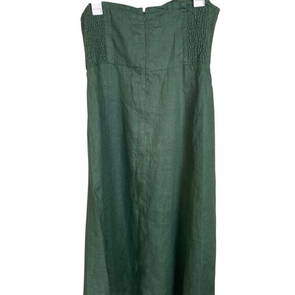 #306 MADEWELL Strapless Linen Maxi Dress NEW WITH TAGS - Picture 5 of 13